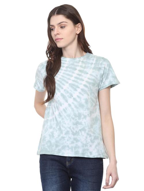 crew neck tied and dyed tee - 16114663 - Standard Image - 1