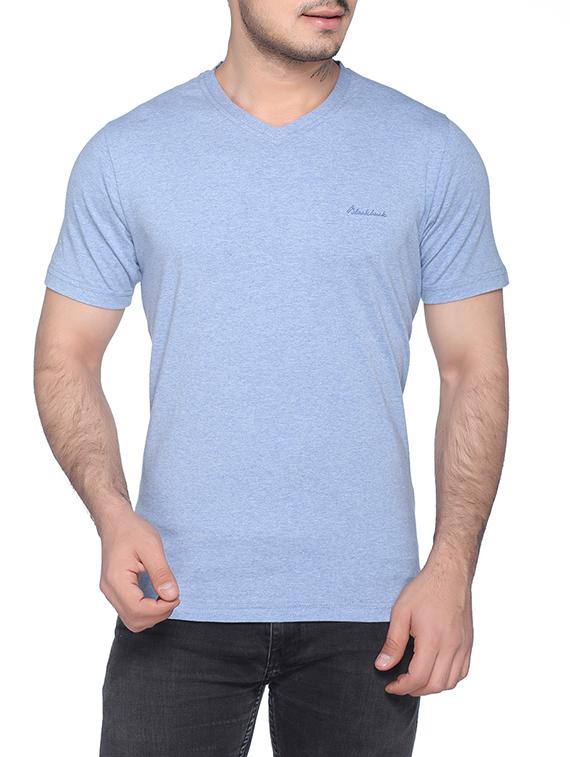 blue solid t-shirt - 16119732 - Zoom Image - 1