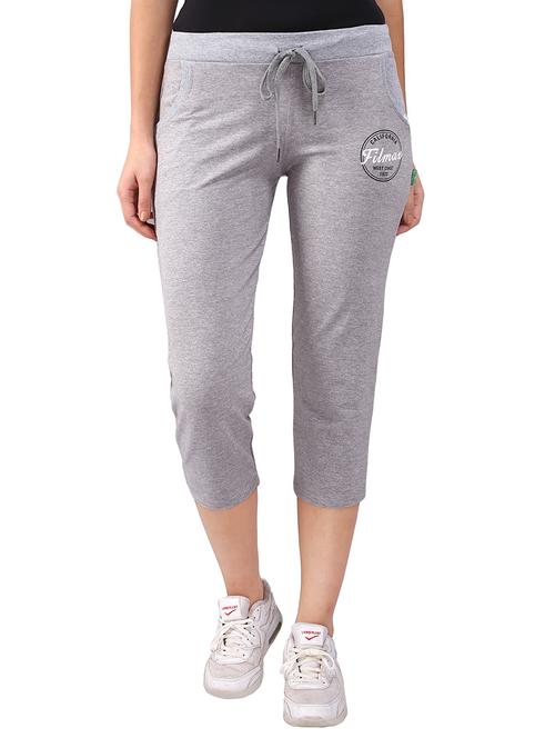 graphic print drawstring sports capri - 16120268 - Standard Image - 1