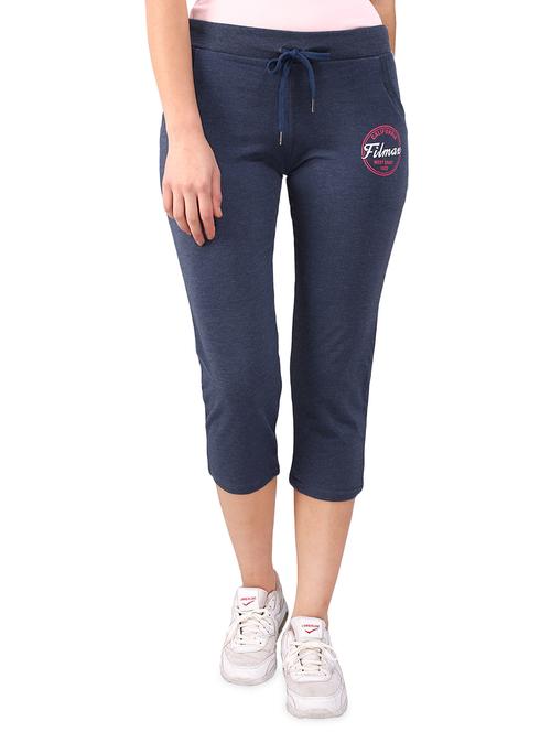 graphic print drawstring sports capri - 16120269 - Standard Image - 1