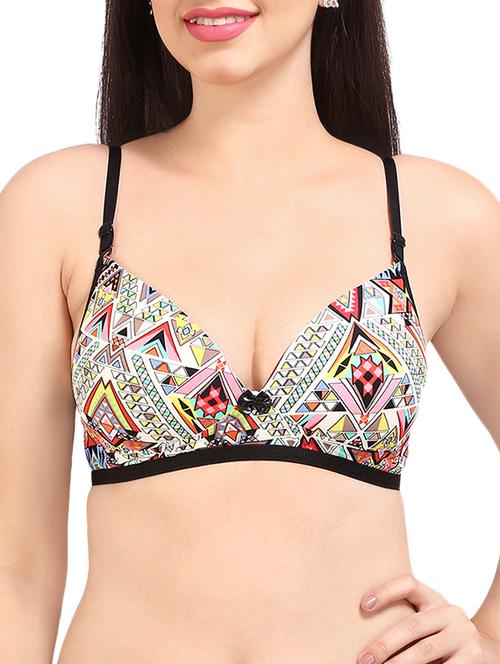 aztec print t-shirt bra - 16120406 - Standard Image - 1
