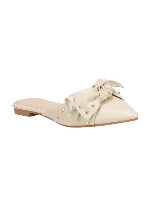 beige slip on mules - 16120494 - Standard Image - 1