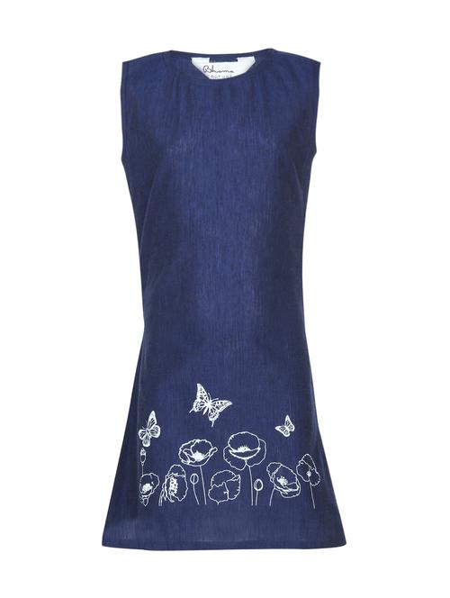 blue denim frock - 16120583 - Standard Image - 1