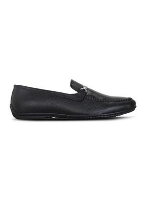 black synthetic slip on loafers - 16120870 - Standard Image - 2