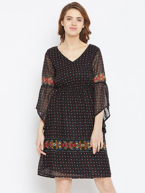 ditsy floral a-line dress - 16121161 - Standard Image - 1