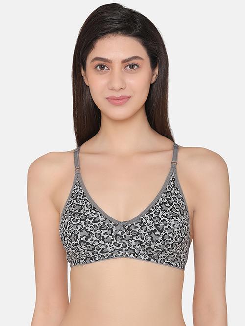 animal print racer back bra - 16124672 - Standard Image - 1