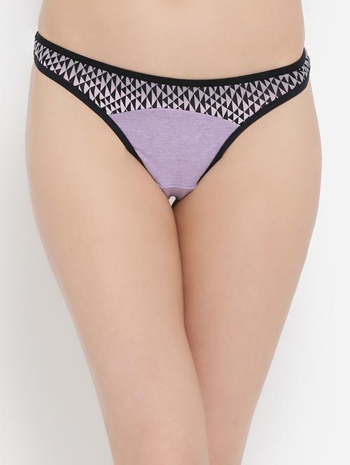 contrast seam geometric thongs - 16124687 - Standard Image - 1