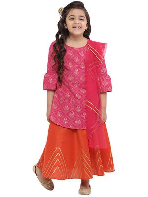 pink cotton suit set - 16128713 - Standard Image - 4