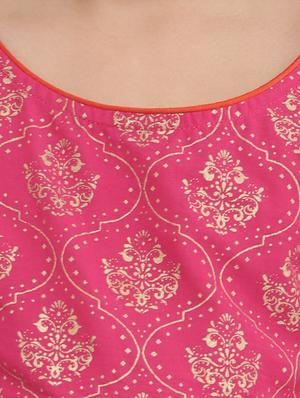 pink cotton suit set - 16128713 - Standard Image - 5