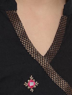 black cotton suit set - 16128728 - Standard Image - 5