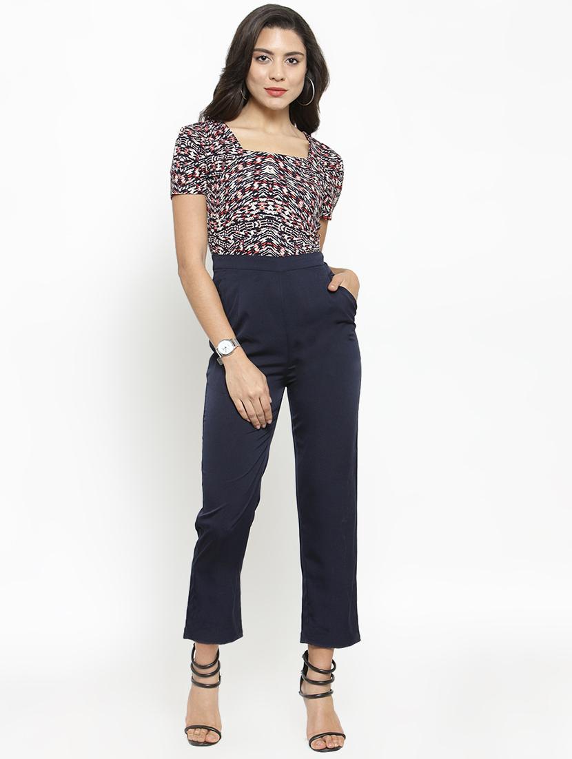 pocket detail full leg jumpsuit - 16128819 - Zoom Image - 1