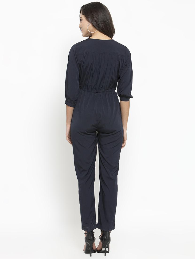 tie front full leg jumpsuit - 16128823 - Zoom Image - 3