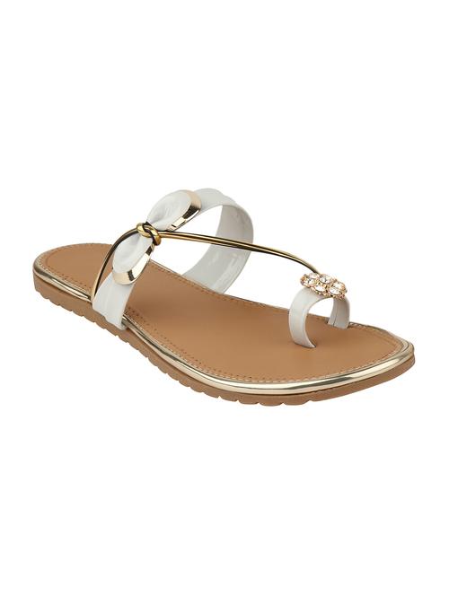 white one toe sandals - 16128834 - Standard Image - 1