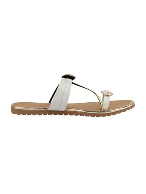 white one toe sandals - 16128834 - Standard Image - 2