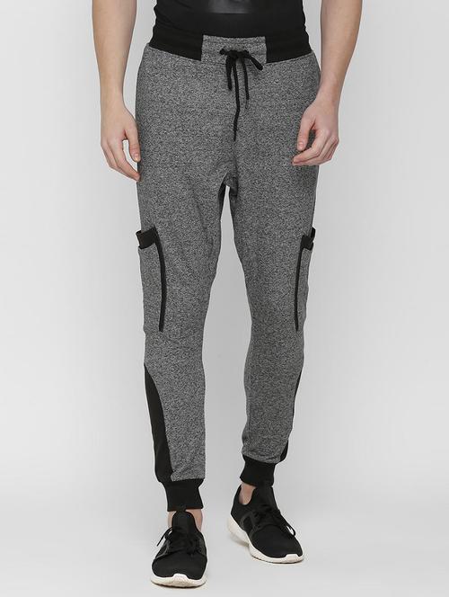 grey cotton joggers - 16129010 - Standard Image - 1