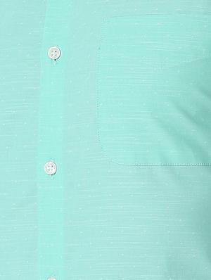 green solid formal shirt - 16129086 - Standard Image - 5