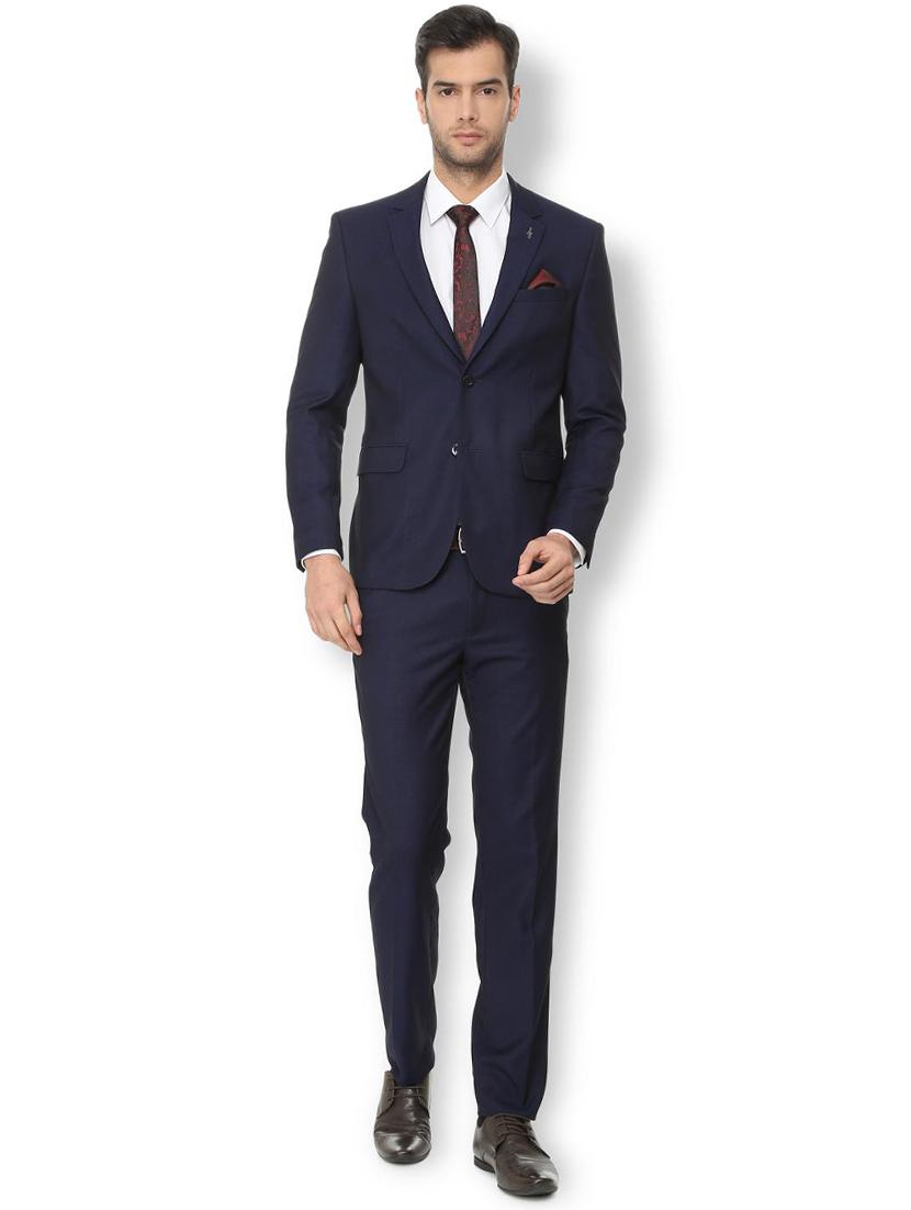blue checkered formal shirt - 16129103 - Zoom Image - 1