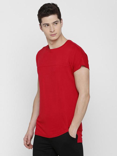 red viscose t-shirt - 16129129 - Standard Image - 1