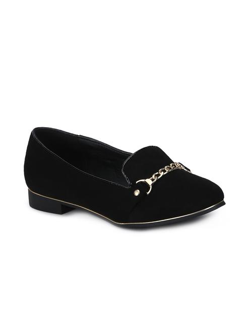black slip on casual shoes - 16129346 - Standard Image - 1