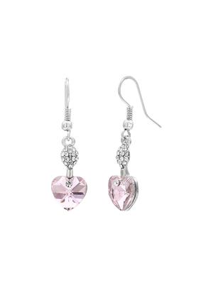 pink crystal drop earring - 16129409 - Standard Image - 3