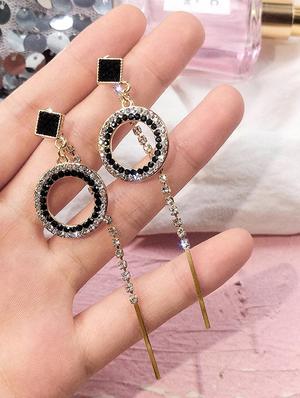 black drop earring - 16129411 - Standard Image - 2