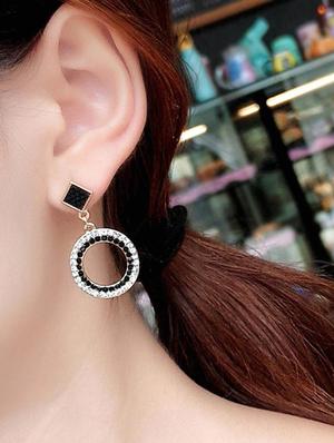 black drop earring - 16129411 - Standard Image - 3