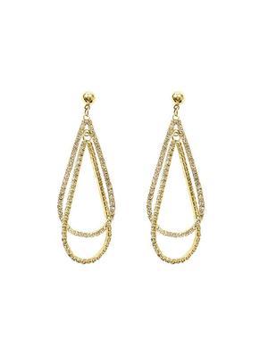 gold drop earring - 16129413 - Standard Image - 2