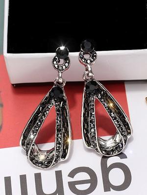 black drop earring - 16129418 - Standard Image - 2