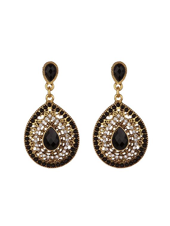 black drop earring - 16129420 - Zoom Image - 2