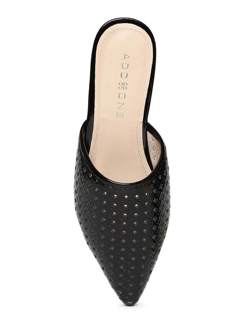 black pu mules sandals - 16129844 - Zoom Image - 4