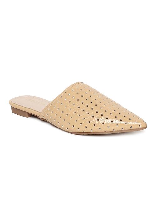 nude pu mules sandals - 16129845 - Standard Image - 1