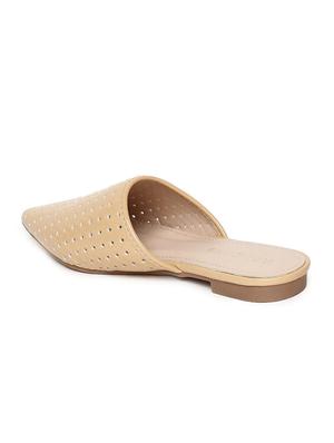 nude pu mules sandals - 16129845 - Standard Image - 3