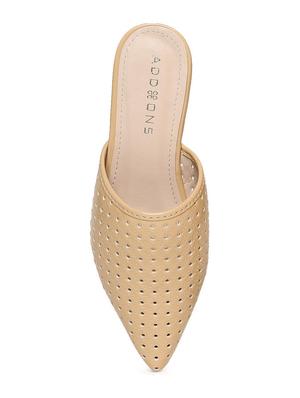 nude pu mules sandals - 16129845 - Standard Image - 4