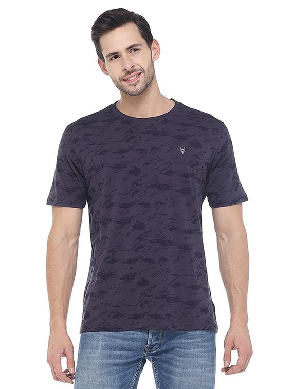 purple all over print t-shirt - 16130202 - Zoom Image - 1