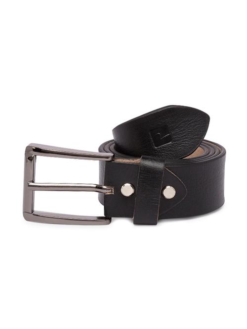 black leather belt - 16130955 - Standard Image - 1