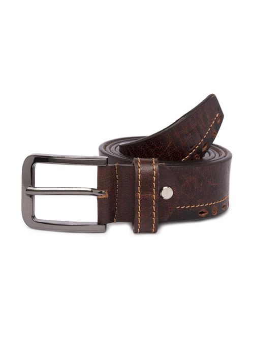 brown leather belt - 16130959 - Standard Image - 1