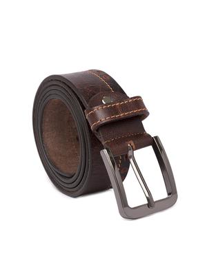 brown leather belt - 16130959 - Standard Image - 2