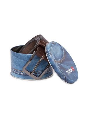 brown leather belt - 16130959 - Standard Image - 4