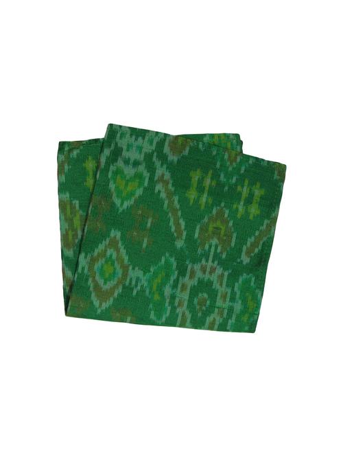 green silk pocketsquare - 16131128 - Standard Image - 1