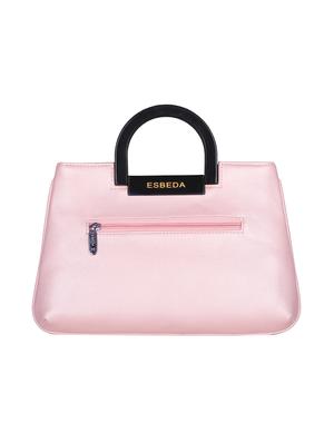 pink leatherette (pu) regular handbag - 16131475 - Standard Image - 2