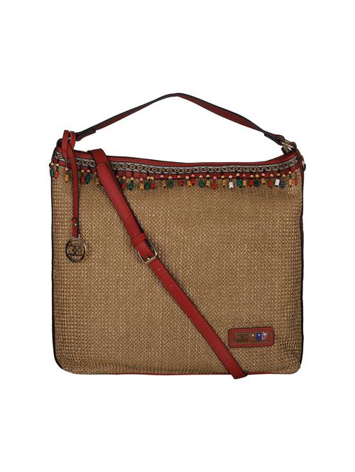 brown leatherette (pu) regular tote - 16131548 - Standard Image - 1