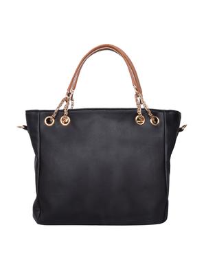 black leatherette (pu) regular handbag - 16131966 - Standard Image - 2