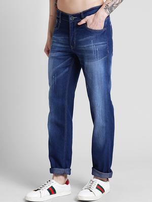 blue heavy washed jeans - 16132530 - Standard Image - 2