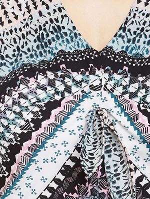 bohemian print a-line dress - 16133559 - Standard Image - 5
