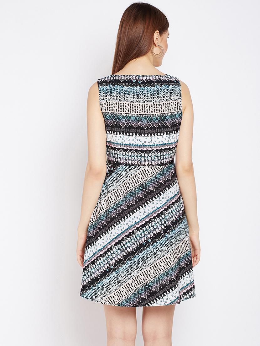 bohemian print a-line dress - 16133559 - Zoom Image - 3