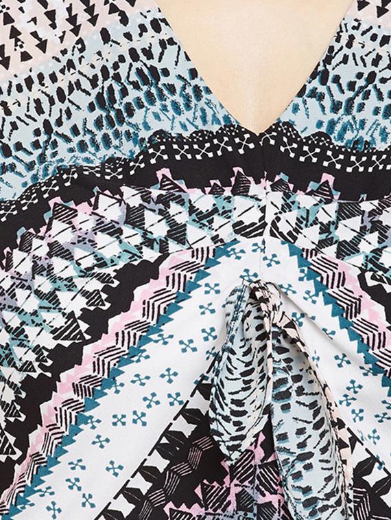 bohemian print a-line dress - 16133559 - Zoom Image - 5