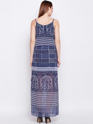 side slit layered maxi dress - 16133560 - Standard Image - 3