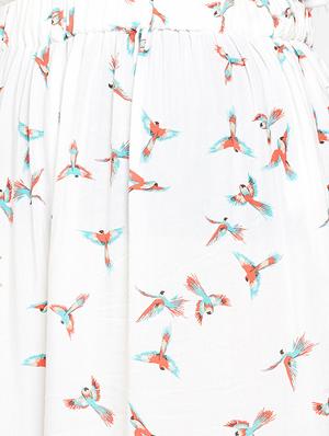 frill trim front overlap palazzo - 16133574 - Standard Image - 5