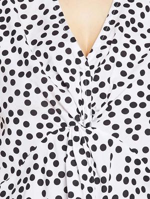 twist detail polka dots top - 16133710 - Standard Image - 5