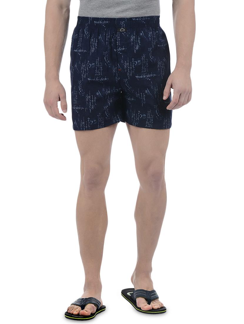 dark blue printed boxer - 16133866 - Zoom Image - 1